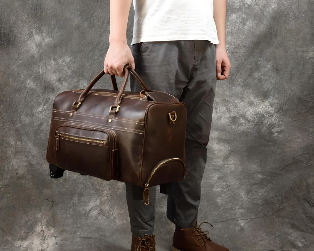 luggage carrier on wheels